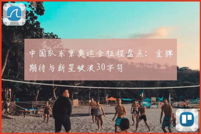 中国队东京奥运会征程盘点：金牌期待与新星破浪30字符